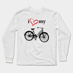 I heart my bike Long Sleeve T-Shirt